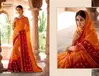 Ramrasiya Mor Chhadi Weaving Printed Chiffon Silk Saree Catalog
